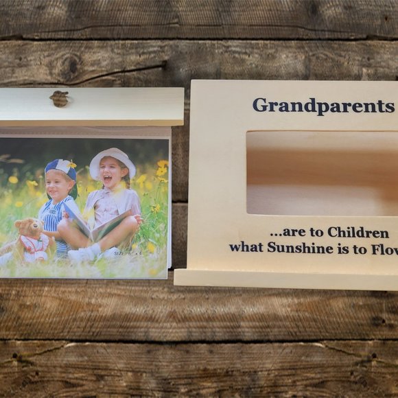 Grandchildren Wood Photo Box - Picture 2 of 4